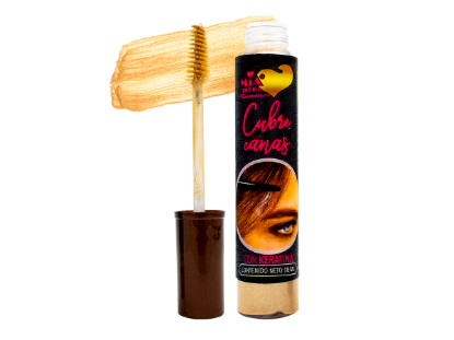 Imagen de Cubre Canas Con Cepillo Instantáneo En Gel RUBIO Mia Terra Cosmetics