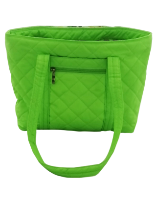Imagen de BOLSA DAMA TIPO TOTE COLOR VERDE NEÓN