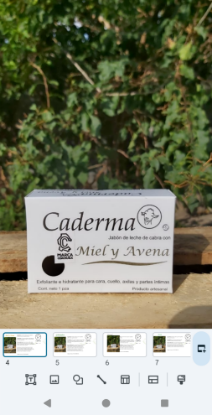 Imagen de Jabón Caderma de leche de cabra con Miel y Avena 