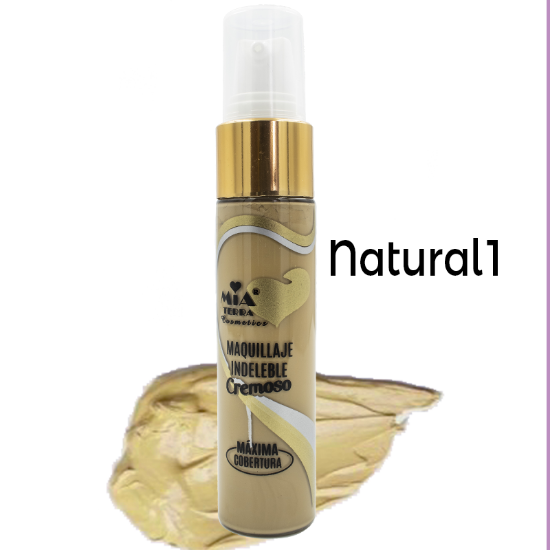 Imagen de Maquillaje Facial Cremoso Indeleble Acabado Mate Mia Terra Cosmetics