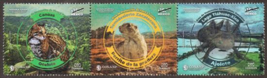 Imagen de Timbre postal: Defensores de la biosfera, 43 Nuevas Áreas naturales Protegidas en México