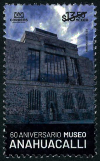 Imagen de Timbre postal: 60 Aniversario del Museo Anahuacalli