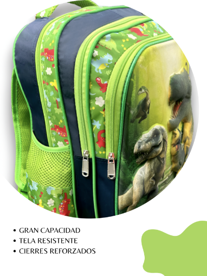 Imagen de Mochila combo Escolar Con Luz Led, Lonchera Y Lapicera Niños