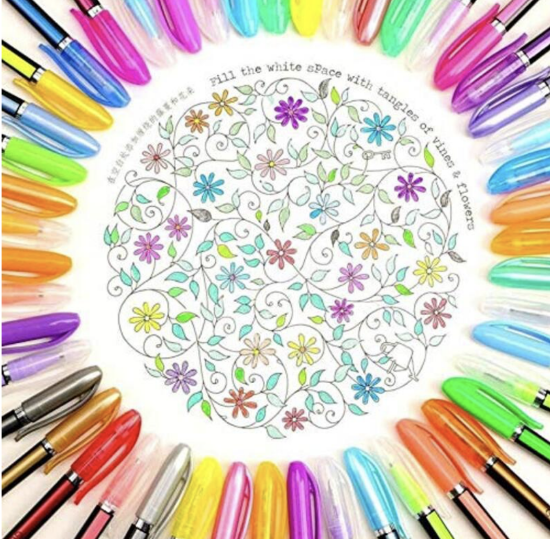 Imagen de 12-24 Bolígrafos Plumas Gel Neon Colores Escolar Oficina