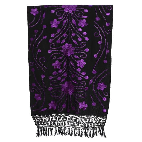 Picture of Rebozo de floreado morado PRESIDENCIA