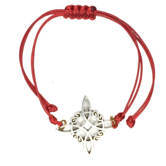 Imagen de Nudo de Bruja Z Curado Uso Rudo en Pulsera Roja AA AJUSTABLE Dije Curado e Intensionado IDTECCUPF&=
