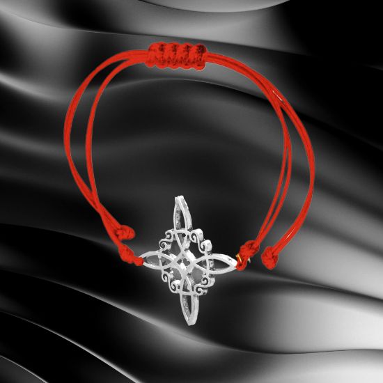 Imagen de Nudo de Bruja Z Curado Uso Rudo en Pulsera Roja AA AJUSTABLE Dije Curado e Intensionado IDTECCUPF&=