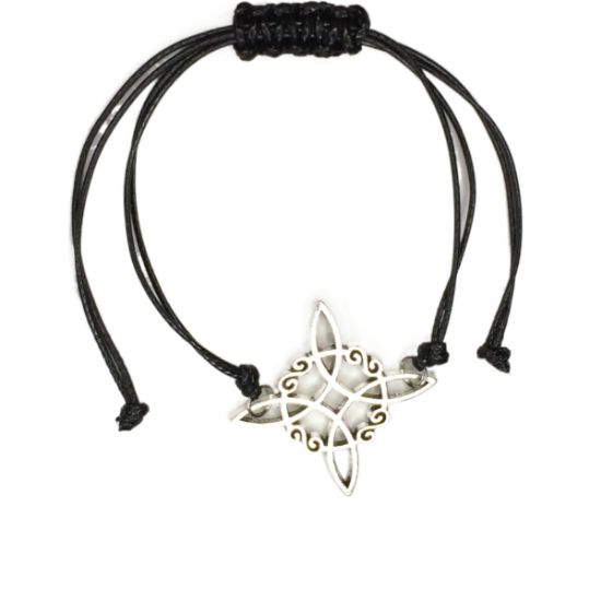 Imagen de Nudo de Bruja Z Curado Uso Rudo en Pulsera Negra AA AJUSTABLE Dije Curado e Intensionado IDTECCUPF&=