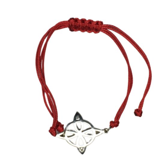 Imagen de Nudo de Bruja TP Acero Curado Uso Rudo en Pulsera Roja AA AJUSTABLE Dije Curado e Intensionado IDTECCUPF&=