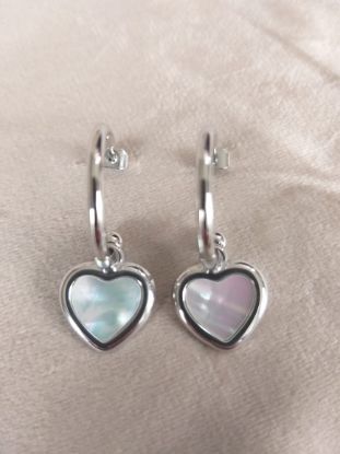 Imagen de Arracada Corazón Nacar