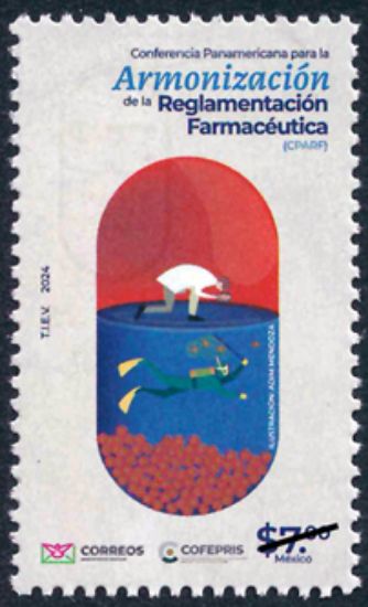 Imagen de Timbre postal: Conferencia Panamericana para la Armonización de la Reglamentación Farmacéutica (CPARF)