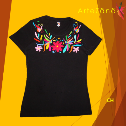 Imagen de Playera CH con bordado de tenangos (1)