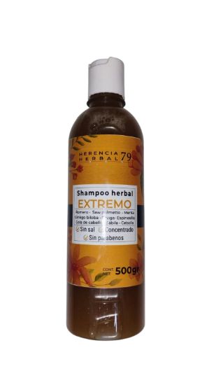 Imagen de Shampoo líquido herbal  EXTREMO 500 gr