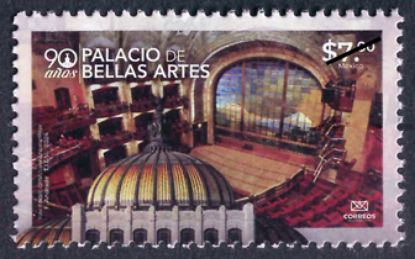 Imagen de Timbre postal: 90 aniversario del Palacio de Bellas Artes