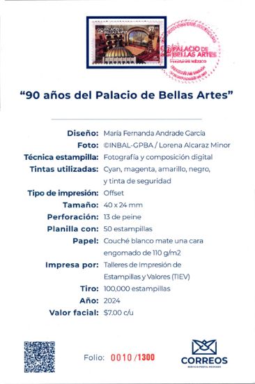 Imagen de 90 aniversario del Palacio de Bellas Artes