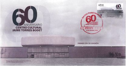 Imagen de Timbre postal: 60 años del Centro Cultural Jaime Torres Bodet