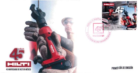 Imagen de Timbre postal:  45 Aniversario de Hilti en México