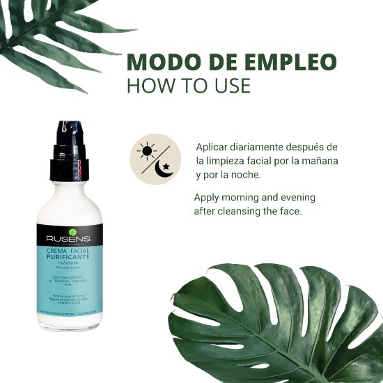 Imagen de Crema Facial PURIFICANTE, Piel mixta a grasa (acné) - 60ml