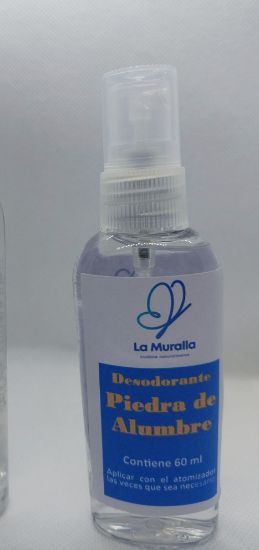 Imagen de Desodorante Piedra de Alumbre La Muralla 60 ml con atomizador