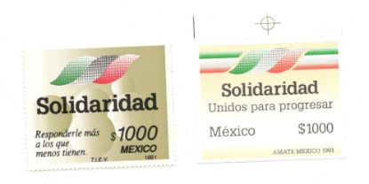Imagen de ESTAMPILLAS PROGRAMA SOLIDARIDAD 1991