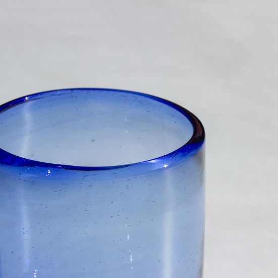 Imagen de VASOS VIDRIO SOPLADO ÍNDIGO