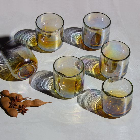 Imagen de VASOS VIDRIO SOPLADO IRIS