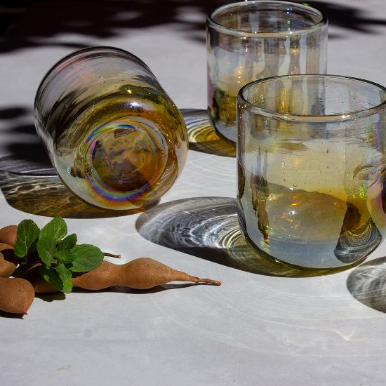 Imagen de VASOS VIDRIO SOPLADO IRIS