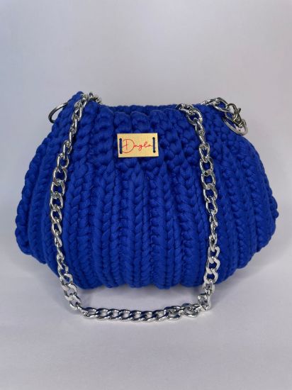 Imagen de Bolso crochet azul rey