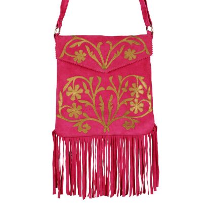 Imagen de Bolsa de gamuza rosa