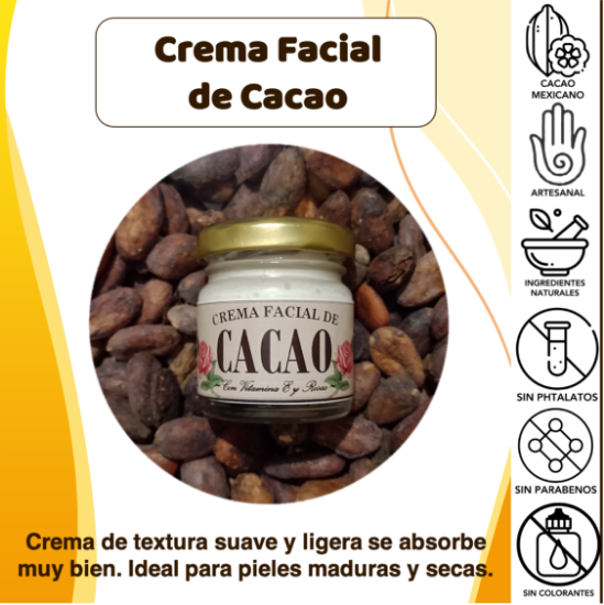Imagen de Crema Facial Artesanal de Cacao (20 g)
