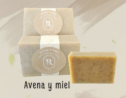 Imagen de JABON DE AVENA Y MIEL 