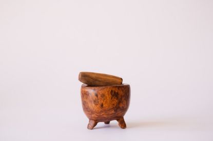 Imagen de Moledor Mortero de especias (madera de palofierro)
