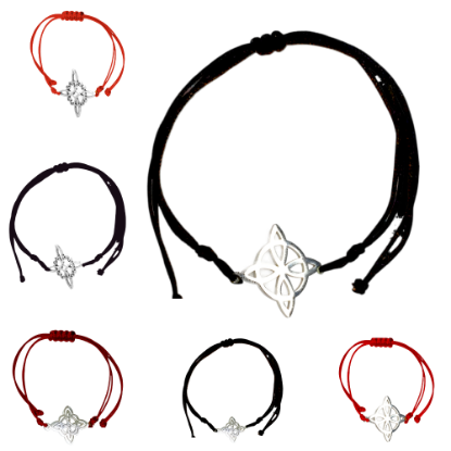 Imagen de 1 Dije Nudo de Bruja CURADO Uso Rudo en Pulsera Roja AA + 4 Modelos y Colores a Escoger ALTA DURABILIDAD -x1