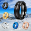 Imagen de 1 Elegante y Durable Anillo 8mm Unisex o Pareja Acero Tungsteno Inoxidable A Escoger entre 2 Modelos y 4 Colores en 7 Tallas ALTISIMA RESISTENCIA - ANTIRAYADURAS Y ELEGANCIA  x1-113