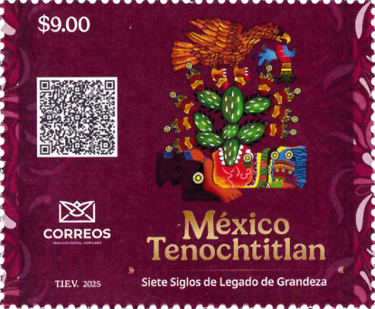 Imagen de Timbre postal: Fundación de la ciudad México - Tenochtitlan