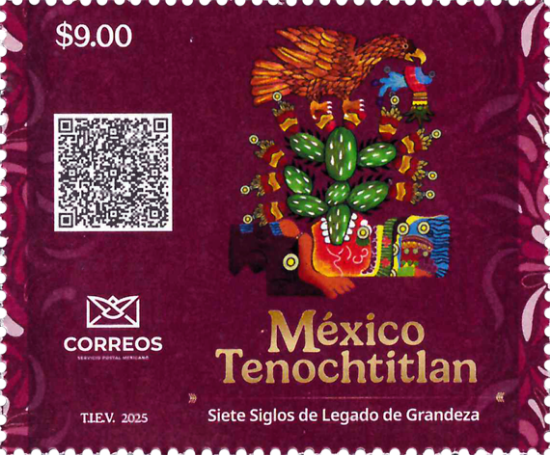 Imagen de Timbre postal: Fundación de la ciudad México - Tenochtitlan