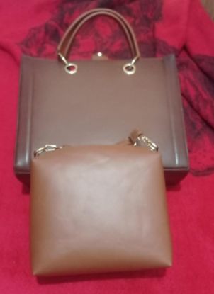 Imagen de Bolsa de piel para dama grande Artesanal 