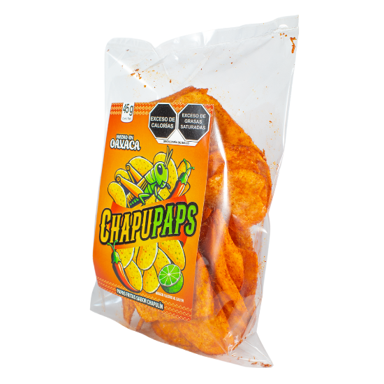 Imagen de Chapupaps Papas Fritas sabor Chapulín Casa Culinaria 6 pack