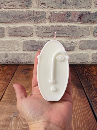 Imagen de Set de velas de aromaterapia de caras abstractas