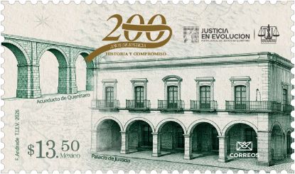 Picture of Timbre Postal "Bicentenario del Poder Judicial del estado de Querétaro"