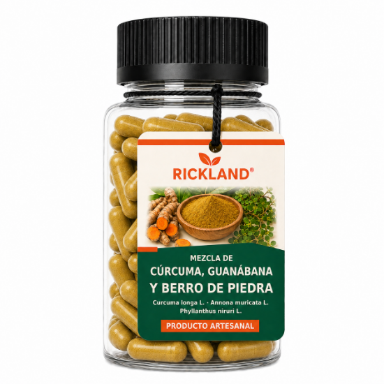 Imagen de Curcuma, Guanabana y Berro de piedra 