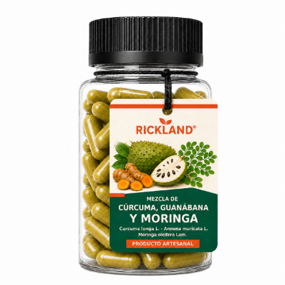 Imagen de CÚRCUMA, GUANÁBANA Y MORINGA – 90 CÁPSULAS