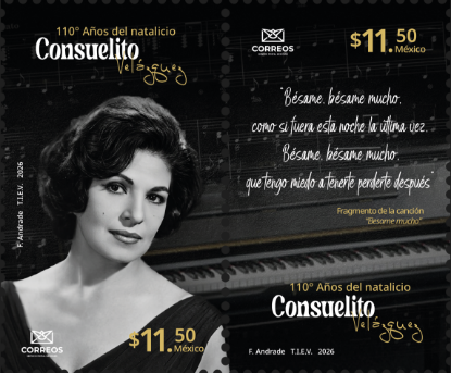 Picture of Timbre Postal "Compositores Mexicanos: Consuelo Velázquez"