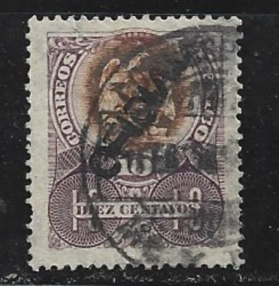 Imagen de ESTAMPILLA AGUILA DE PORFIRIO DIAZ 1900 10C CON SOBRESELLO OFICIAL