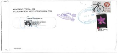 Imagen de SOBRE BANCARIO CIRCULADO 1996 ESTAMPILLA MEXICO EXPORTA $2,100.00 