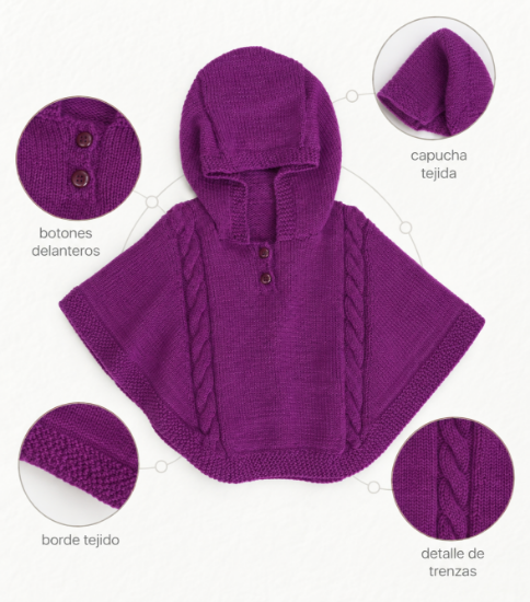 Imagen de Poncho violeta