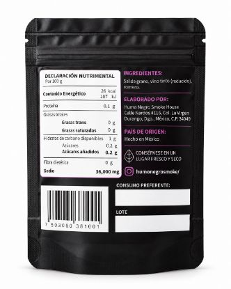 Imagen de Sal de Vino Tinto 100 g – Humo Negro Smoke House
