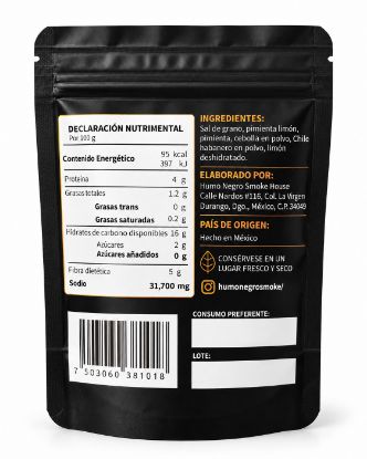 Imagen de Sal Habanero-Limón 100 g – Humo Negro Smoke House