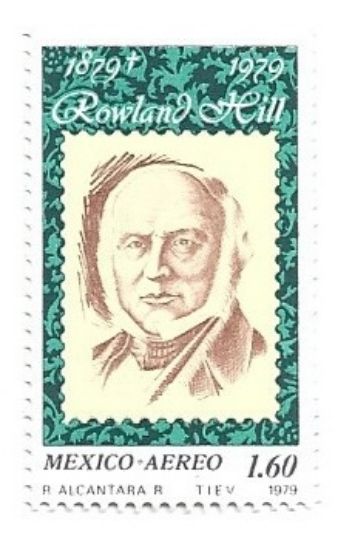 Imagen de ESTAMPILLA MEXICO CONMEMORATIVA SIR ROWLAND HILL EL CREADOR DE LA ESTAMPILLA , NUEVA 1979