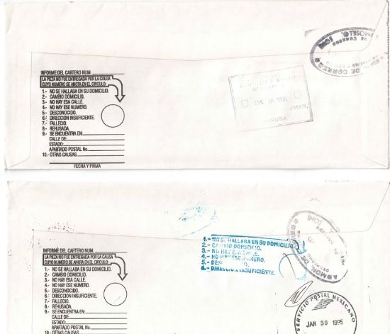 Imagen de SEIS SOBRES CIRCULADOS CON SERIE DE ESTAMPILLAS PINTURAS DE CABALLOS 1994  6 SOBRE SERIE COMPLETA